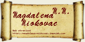 Magdalena Miokovac vizit kartica